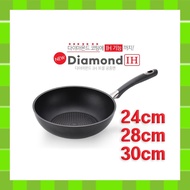 ⭐Happycall Diamond IH Porcel Wok 24, 26, 28, 30Cm, non-stick coating, PFOA-Free, Cookware Cooking Induction / Shipping from Korea