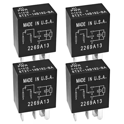Relay 8T2T-14B192-BA 12V 5-Pin For Ford Mondeo Focus Car Relay 30A 12VDC 5Pins Automotive Relay SPDT
