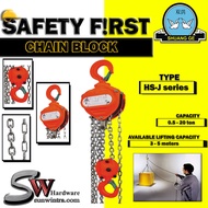 SW HARDWARE 0.5 TON X 3M Heavy Duty Chain Block Lifting Block Chain Hoist Construction Rantai Tarik