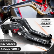 For SYM EVO 250i/VTS 200 2010-Present Clutch Lever Brake Lever Set Adjustable Folding Handle Levers 