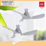 KDK K12YC/K12UC Nodoka Jr Series 3 Blades Remote Control/Smart Control Ceiling Fan 48″ - Matte Grey 