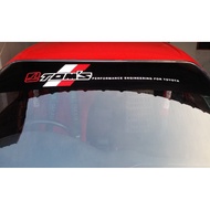 CAR STICKER TOMS TOM'S TOYOTA SEG AE80 AE92 AE101 AE111 VIOS YARIS WISH ALTIS PASSO RACY KE70 AVANZA