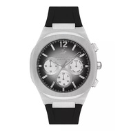 Beverly Hills Polo Club รุ่น BP3539X.351 Mens Rubber Quartz Watch BlackSilver 43mm.