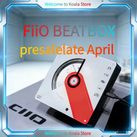 New FiiO BEATBOX CD Audio All-in-One Portable CD Speaker Independent FM Chip Steel Bead Dial Mechani