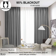 Curtain Zoon B20 (260CM Height) Langsir Siap Jahit 100% Blackout Curtain Cangkuk & Eyelet (Langsir H