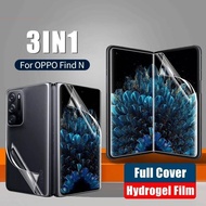 Oppo FindN FindN2 FindN3 2Sets 3 in 1 1000D HD Transparent Soft Hydrogel Film Anti Fingerprints Phone Screen Protector For Oppo Find N3 N2 N