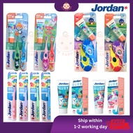 JORDAN Kids Toothbrush Toothpaste - BUDDY Soft (1-4 Y) Berus Kanak Soft