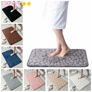 COZYVY Bath Mat Household Bathroom Washable Carpets Cobblestone Embossed