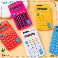 TEALY Mini Pocket Calculator, 8-Digit Silent Scientific Calculator, Portable Candy Color Large LED D