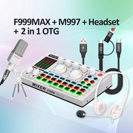 Bonkyo F999MAX SET sound card live broadcast equipment full set Bluetooth live sound card audio live