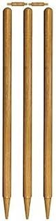 Kalindri Sports Cricket Wooden Stump (Pack of 3, Rolla Craft Natural)