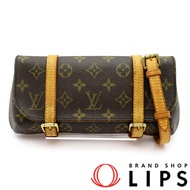 Louis Vuitton Pochette Marelle M51159 字母圖案女士單肩包
ブラウン（已使用）