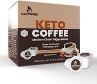 🇺🇸 RAPIDFIRE 防彈咖啡粉囊包 (Keto Coffee Pods) 1盒16個 含MCT油 (焦糖咖啡味) Caramel Macchiato Ketogenic High Performance Keto Coffee Pods