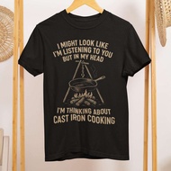 Cast Iron Cooking Vintage Shirt Comfort Colors 1717 Camping Skillet Tee