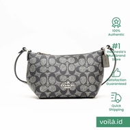 Voilaid Coach Zip Top Crossbody Metallic Signature Gunmetal Multi - CW338 SVNI