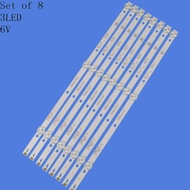 8 pcs Tail light LED strip 43PFT4002 43DL4012N K430WDK3 K430WDC1 A1 A3 4708-K43WDC-A3113N11 6v Parts