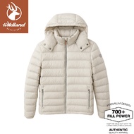 [Wildland Wildland Female 700FP Detachable Hood Light Warm Down Jacket < Pebble >] 0B32101/Functiona