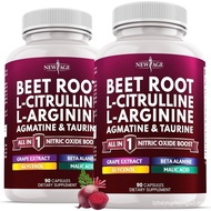 NEW AGE Beet Root Capsules - L Arginine, L Citrulline, Nitric Oxide, Beetroot Powder, Arginine, Citr