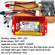 อุปกรณ์ควบคุมมอเตอร์แบบไร้แปรงถ่านขับเคลื่อนมอเตอร์รถจักรยานไฟฟ้ามอเตอร์ยานพาหนะไฟฟ้าคลื่นไซน์48V/60