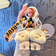 Original Love Stickers Keychain Cute Couple Pair Bag Pendant Cartoon Yilu Colleague Keychain Gift