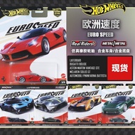 Hot Wheels 1/64 Car Culture "EURO SPEED" Bugatti Ferrari McLaren Diecast car Car Model Simulation Al
