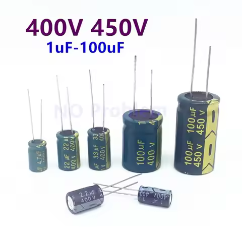 400V 450V High Frequency Low ESR Aluminum Capacitor 400V 10UF 22UF 33UF 47UF 68UF 100UF 450V 2.2UF 6