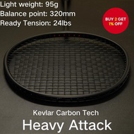 Full Carbon Fiber Badminton Racket 24 lbs - Durable Training Racket for Adults, Students, and Teenag