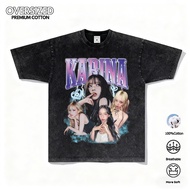 Aespa Karina Graphic Tee Unisex K-Pop Fan Merch Comfortable Oversized Vintage Street Style Heavyweig
