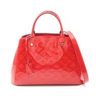 【二手】LOUIS VUITTONMontaigne MM 兩用手袋 M50167 櫻桃紅皮革 Montaigne MM 女士二手 A