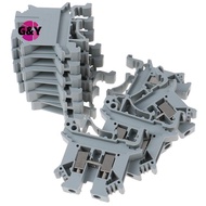 G&Y 10pcs Rail Terminal Blo Universal Panel Mount UK 2.5B 32A Screw Connection