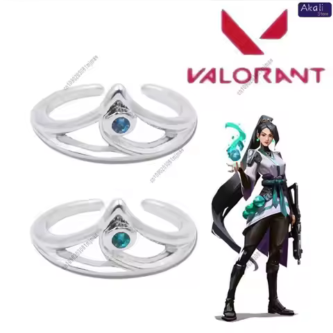 Valorant Sage Ring Adjustable Open Ring Cosplay Jewelry Anime Game Accessory Gift for Fans and Colle