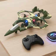 K500 Max RC Fighter Jet Quadcopter Drone with Lights, 4-Ch, Hovering, High-Altitude Rolls, Trick Eff