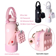 Accessories for Tumbler Boot Silicone Handle with Mini Coin Purse Keychains Tumbler Accessories 12 -