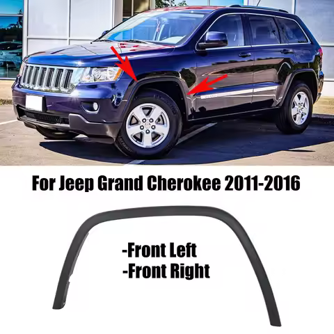 Car Front Fender Flare Wheel Arch Molding Eyebrow For 2011-2016 Jeep Grand Cherokee 1MP38RXFAE/CH129