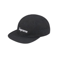 Supreme Jacquard Logos Denim Camp Cap Black (FW25)