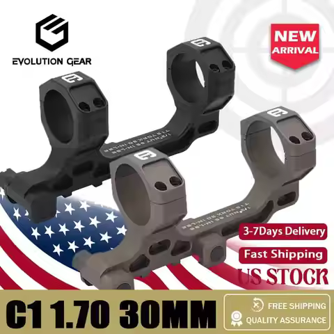 Tactical BOC 30mm 34mm Tube Modular Scope Mount 1.7 inch For Rifle Scope Hunting and Airsoft