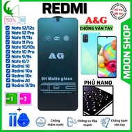 Anti-fingerprint Tempered Glass Redmi K20 K30 K40 Gaming K50 Pro Redmi Note 12 12s 11 11s Note 10s 9
