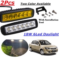 Proton Saga BLM FLX 6 Led Daylight Fog Lamp DRL Sport Light Fog Lamp Lampu Kereta Accessories