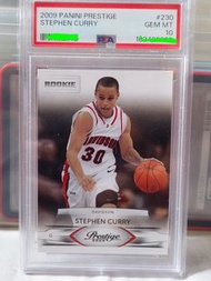 Stephen Curry 2009 Panini Prestige Rookie 卡 psa10