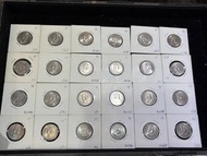 1973年香港伍亳硬幣（1709 1707 A1042 129 2782 A1056 A1046 2791 0892 1216 0779 2411 A1661 A1041 A1055 A1054 A1