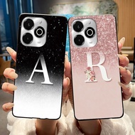 Anti-scratch Phone Case For Umidigi G100X/G9X Soft Silicone Black Casing Beautiful Exclusive Initial