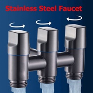 Intelscore 3-Way Water Valve KASSA Model KS-2348 3-Way Faucet Gray Stainless Steel Valve~