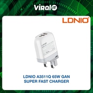LDNIO A3511Q 65W GAN SUPER FAST CHARGER