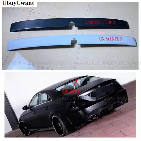 For W219 Roof Spoiler Carbon Fiber Spoiler For CLS Class W219 CLS300 CLS350 CLS400 2004 - 2011 Parts