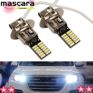 MARA 2Pcs H3 6500K 24-SMD 4014 Car Fog Light High Quality Auto Super Bright LED White