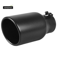 Black Paint Finish 3 Inch Inlet Exhaust Tip 3 X 4.5 X 9 Bolt-on Installation Black Exhaust Tip