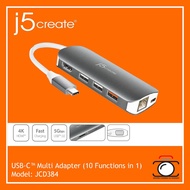 J5 CREATEUSB 3.1 Type-C Multi Adapter (VGA/HDMI/Ethernet/USB 3.1 Hub/PD 2.0/SD &amp; Micro SD card reader)