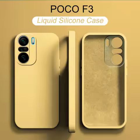 20 Colors Original Liquid Silicone Case for POCO F3 POCOF3 XIAOMI POCOF3 F 3 PO F3 Global Version Ph