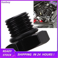 kaobuy Block Off Plug Fitting Adapter Male Hex Steel Universal 4000PSI Black Vehicle (AN4)