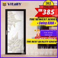 Vitally Swing Door 830A Pintu Tandas Jenis Swing Toilet Door Aluminium Door Swing Door